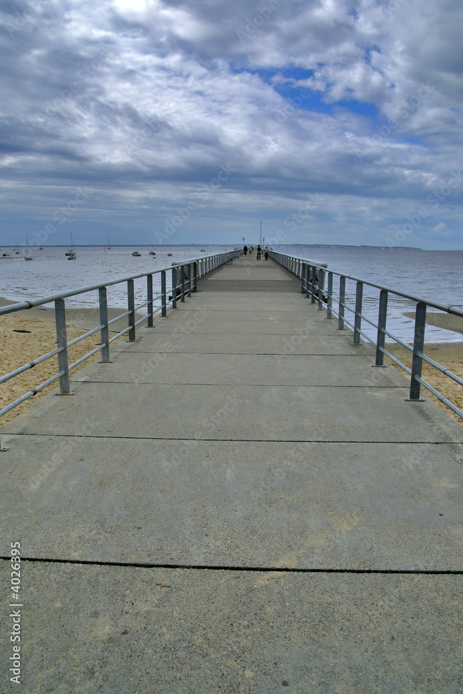 Obraz premium perspective de la jetée