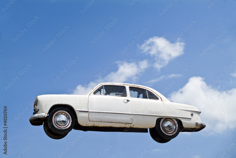 Naklejka premium Flying Car