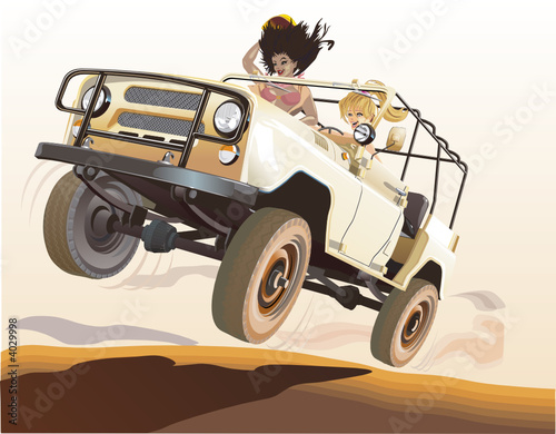 Vector russian jeep