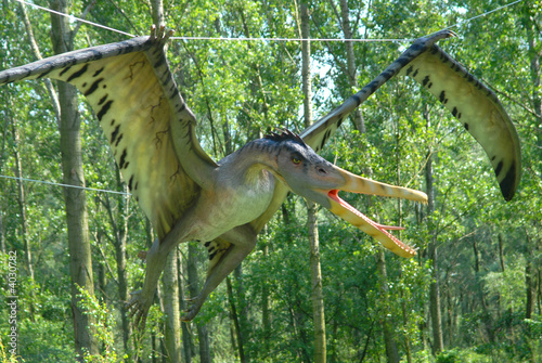 Dinosaur Cearadactylus atrox, Cearadactyl, series photo