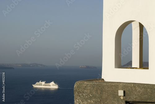 house over sea greek island