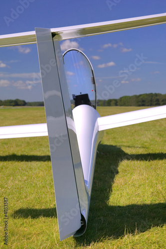 Glider rear view.