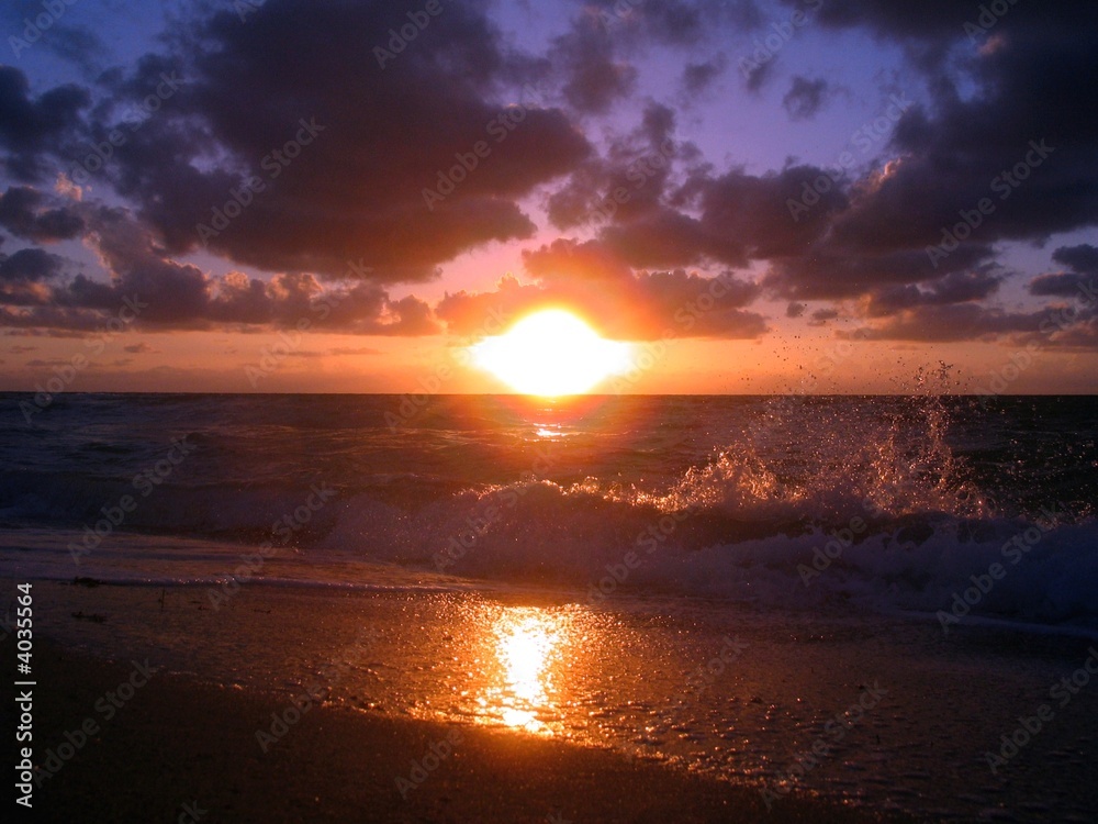 Obraz premium Sonnenaufgang Miami Beach