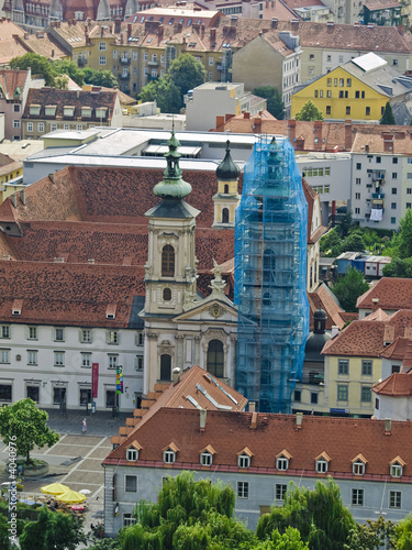 Church in reconstruction photo