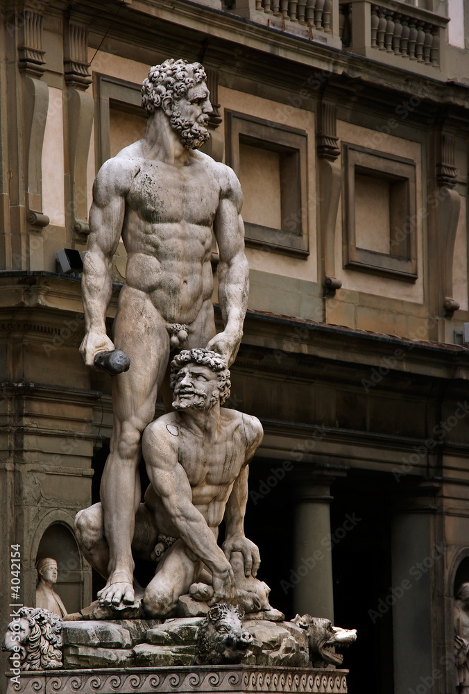 Sculpture in front of Palazzo Vecchio. Italy. Sculpture in front of Palazzo Vecchio. Italy.