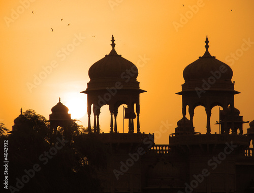 Tableau sur toile Inde - Coupoles à Jaisalmer / Rajasthan
