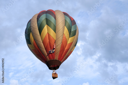 Hot air balloon in the morning