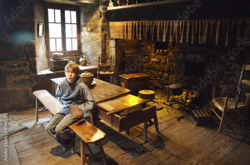 Maison paysanne du Cantal, la salle commune photo