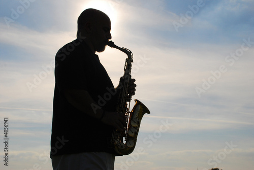 Canvas Print saxofonista
