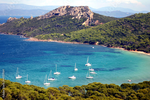 ile de porquerolles port cros provence mer mediterranee photo