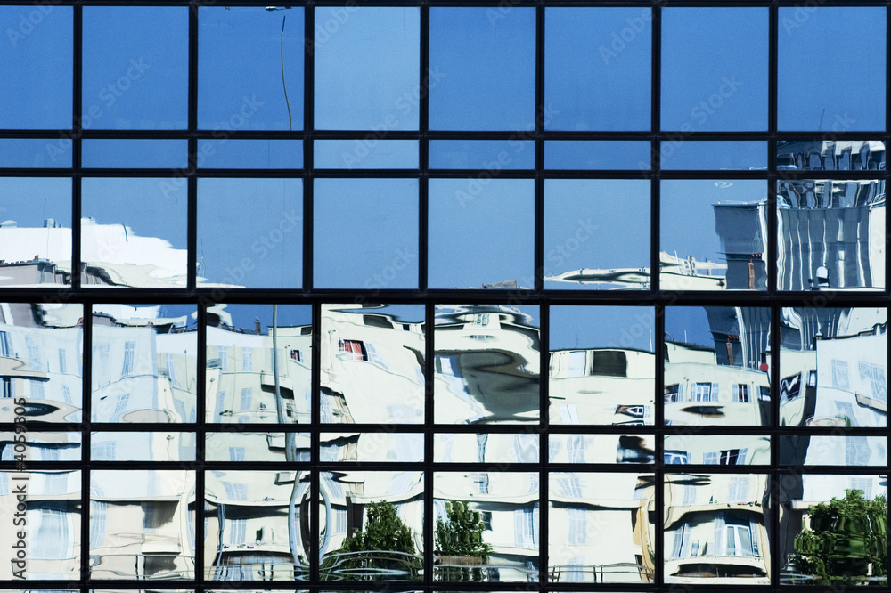 Fototapeta premium reflet vitre