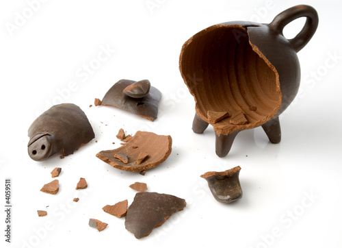 broken piggy moneybox