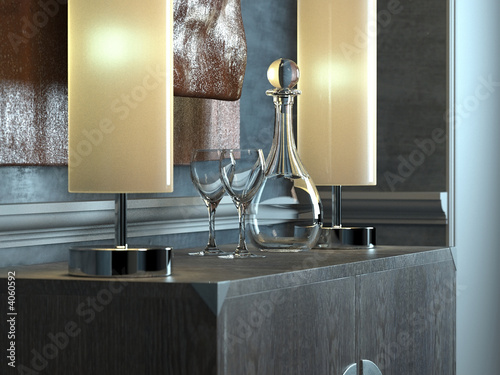 Classical minimalist interior (detail)