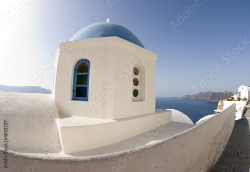 greek church dome santorini