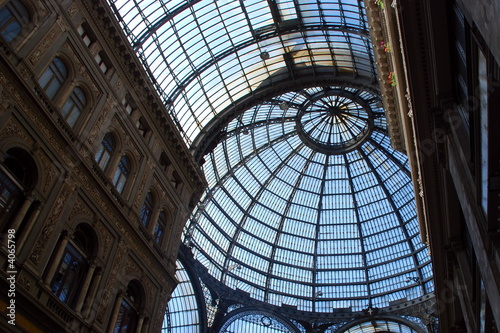 Glass roof in the Galleria Umbertoi