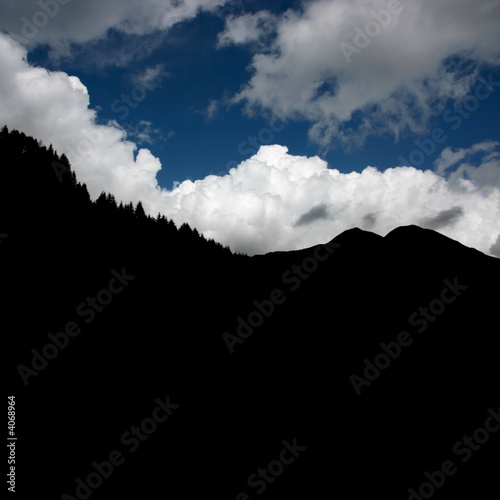 Mountain silhouette