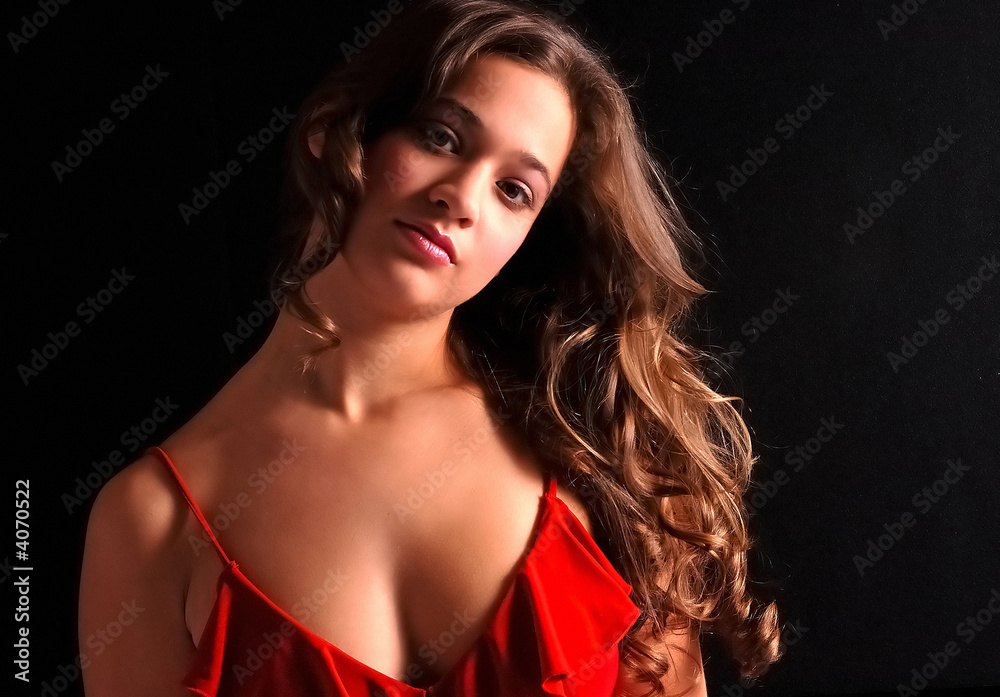 Glamour Portrait in Red Glamour Portrait in Red