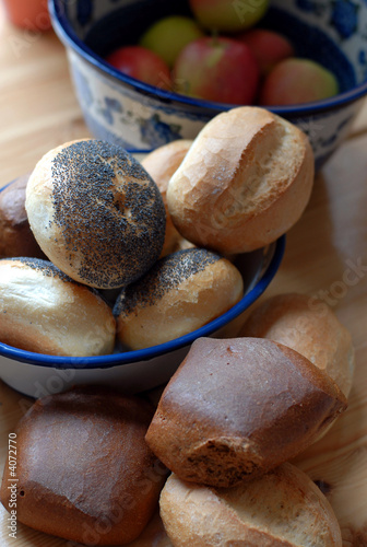 Canvas Print Frühstück mit Brötchen