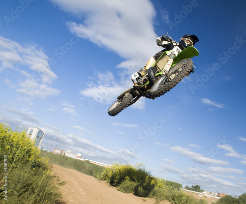 Fototapeta Naklejka Na Ścianę i Meble -  flying moto