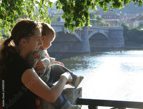 Summer evening on the river