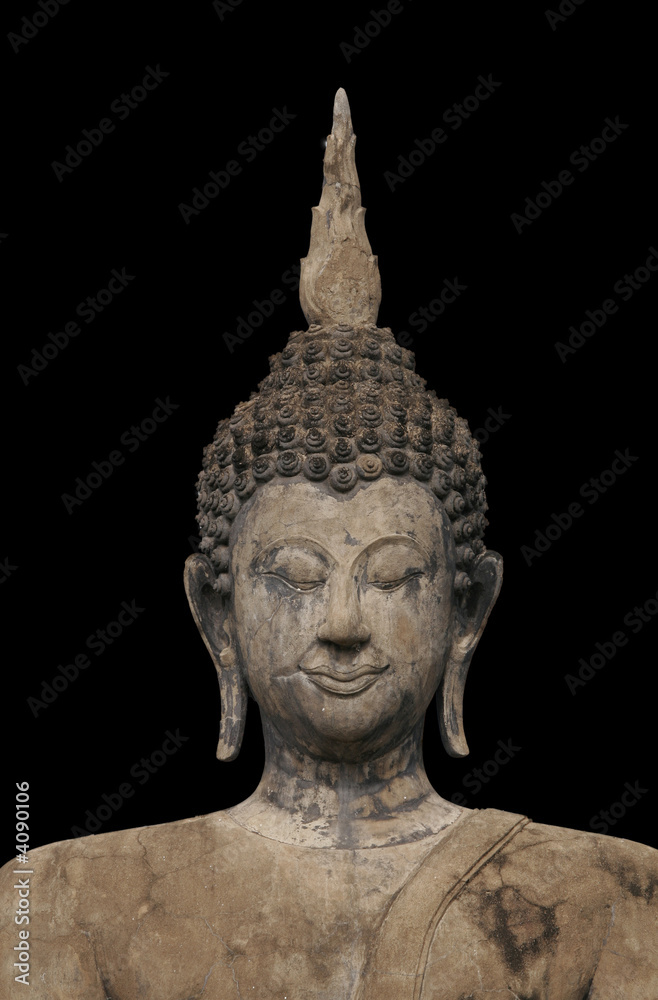 Statue de boudha sur fond noir Statue de boudha sur fond noir