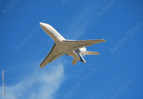 Modern business jet photo