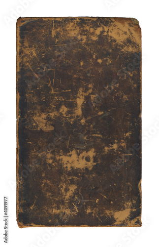 Isolated antique book cover.