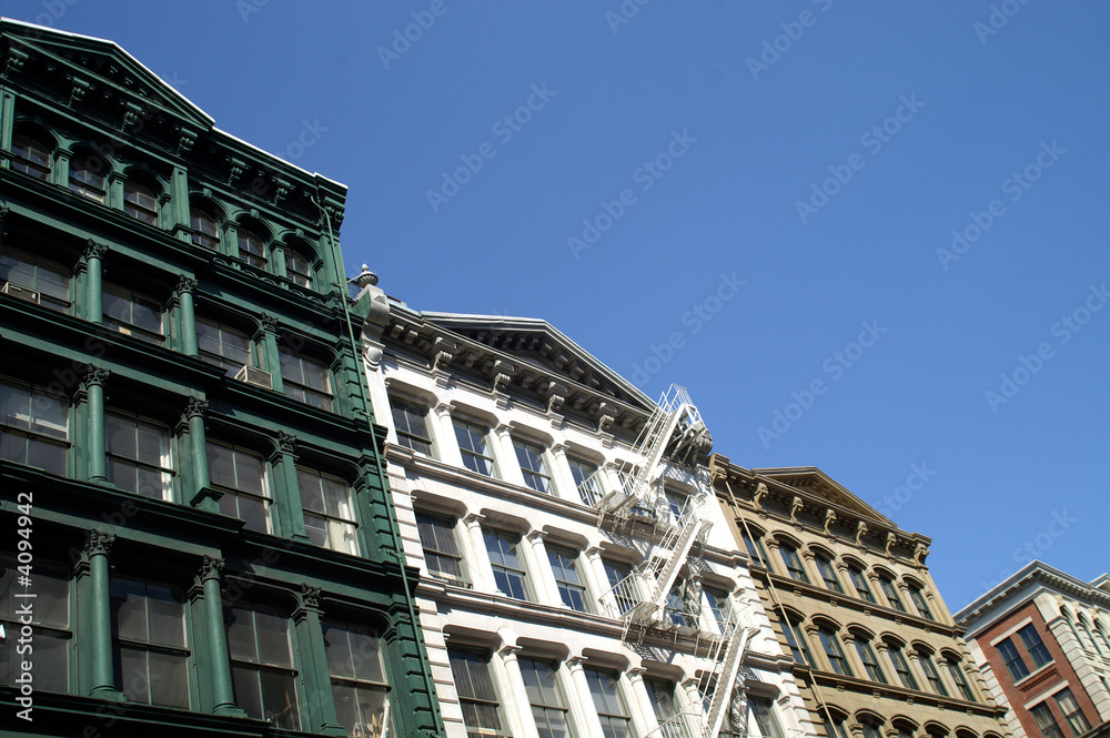 Fototapeta premium Façade d’immeuble, Soho, NYC