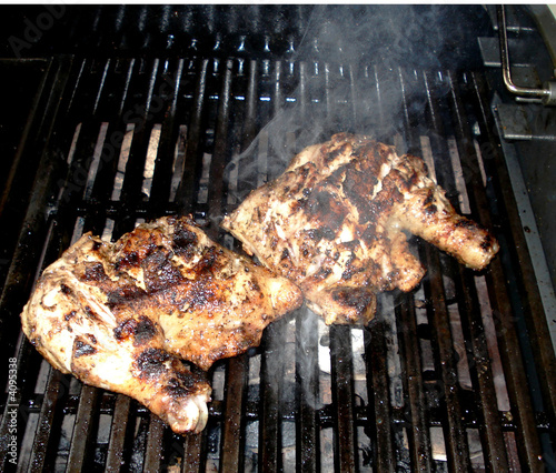 Chicken on a barbeque