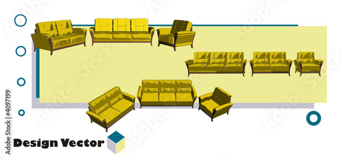 vector de muebles
