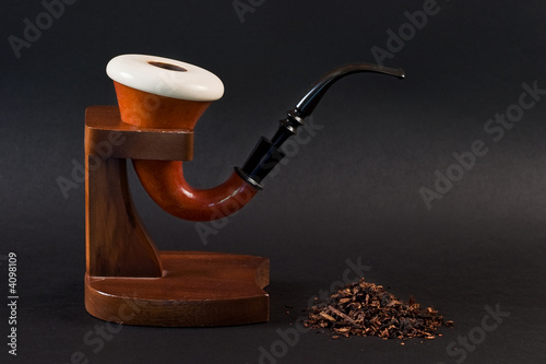 Fotografia "Sherlock Holmes" gourd smoking pipe