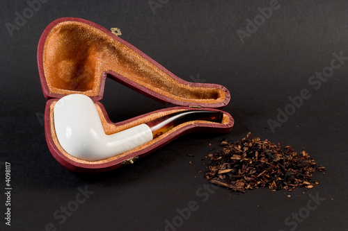Fotografia Turkish meerschaum pipe and case