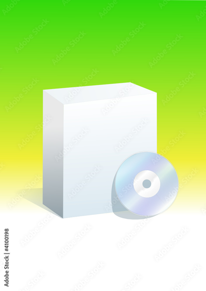 Boite de logiciel vert Boite de logiciel vert