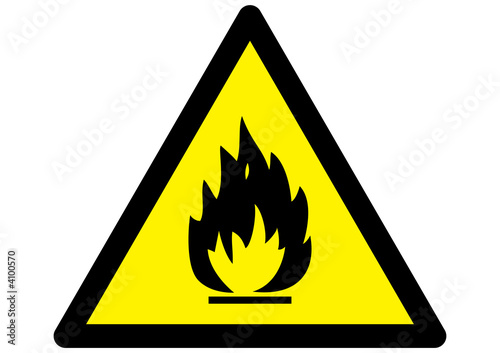 Fire Hazard Warning Sign