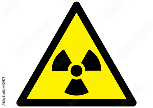 Nuclear Radiation warning Sign