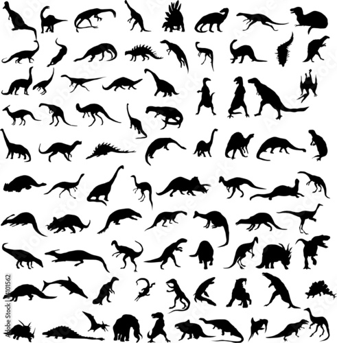 Vector dinosaurs.