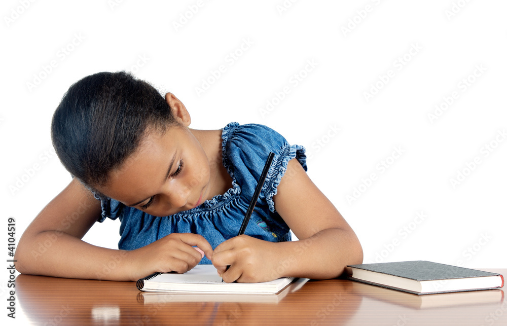adorable girl studying adorable girl studying