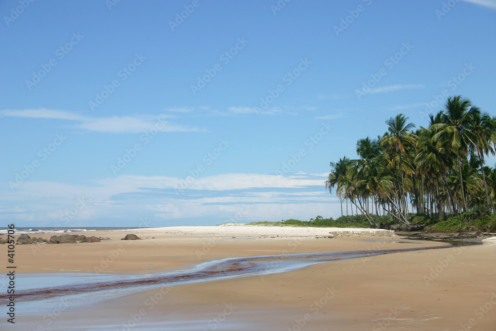 Strand and der Ostküste Brasiliens nahe Olivenca
