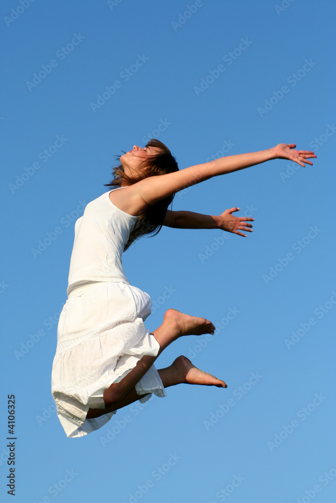 Woman jumping 