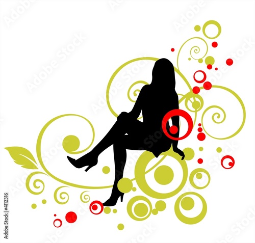 Black woman silhouette