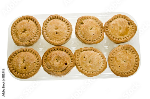 A plastic tray of pork pies