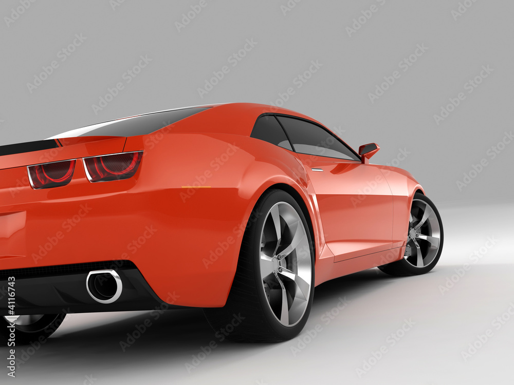 Fototapeta premium red sports car