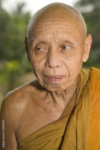 Alter buddhistischer Mönch, Laos