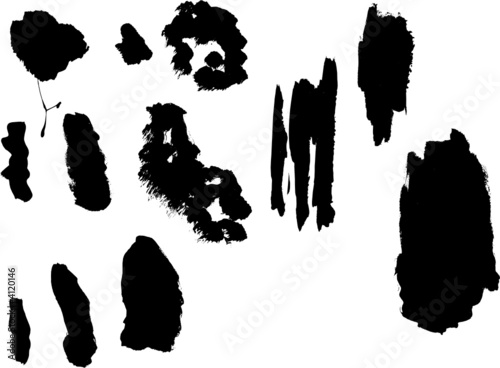 Graphic elements - paint strokes