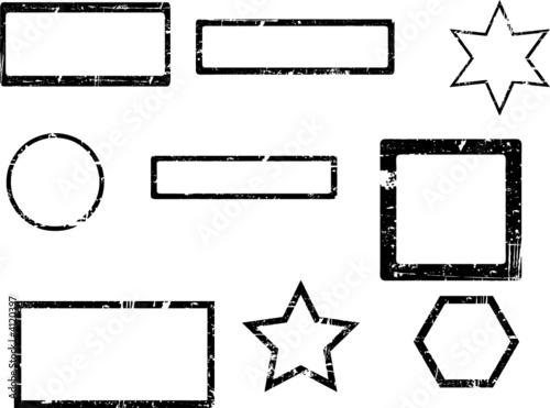 9 Grunge border elements