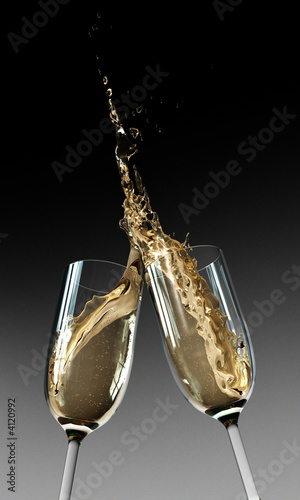 Toasting Champagne Flutes