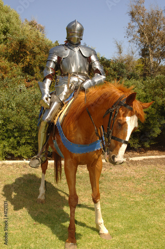 Knight on horseback vertical