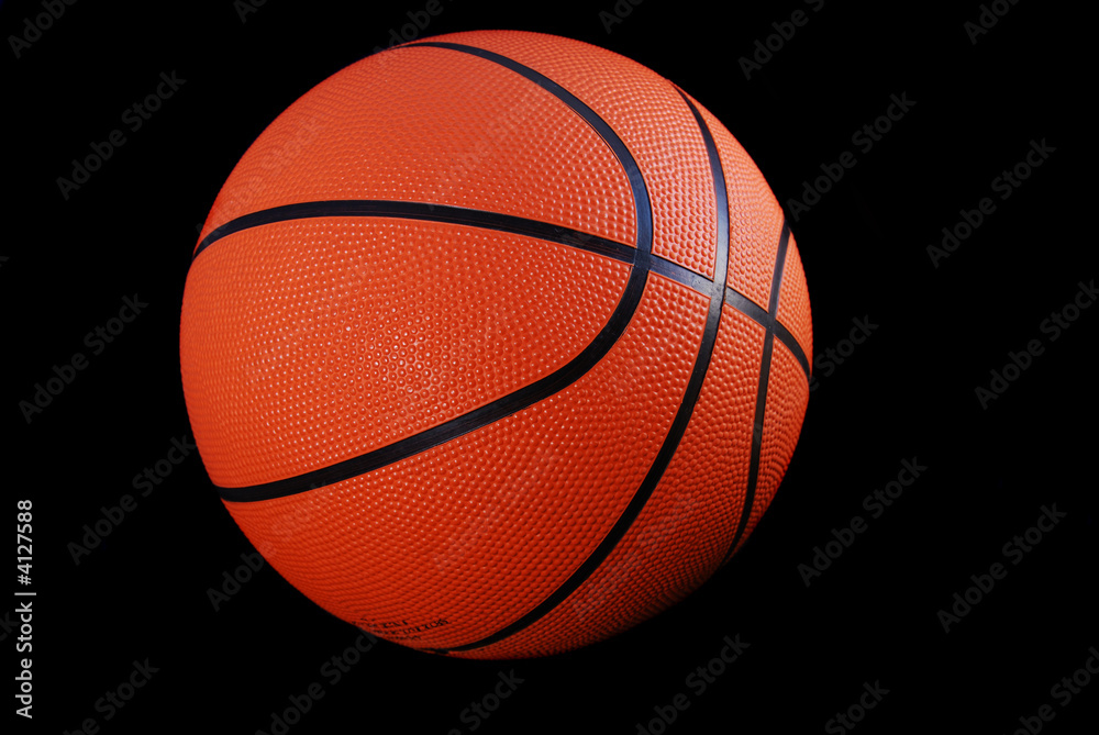 Basketball, Black Isolated