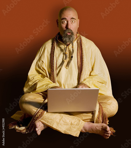 Funny Gurru on laptop Computer