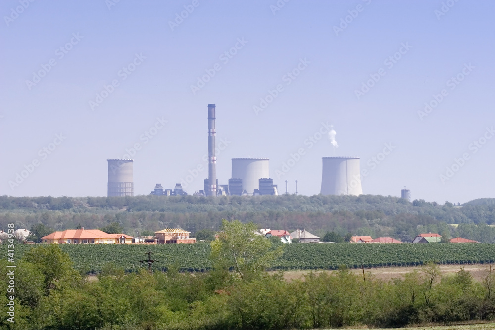 Power station in the rural